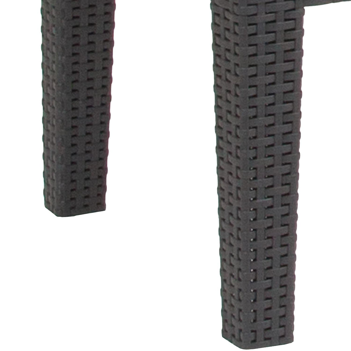 Flash Furniture Seneca Dark Gray Faux Rattan Coffee Table Flash Furniture