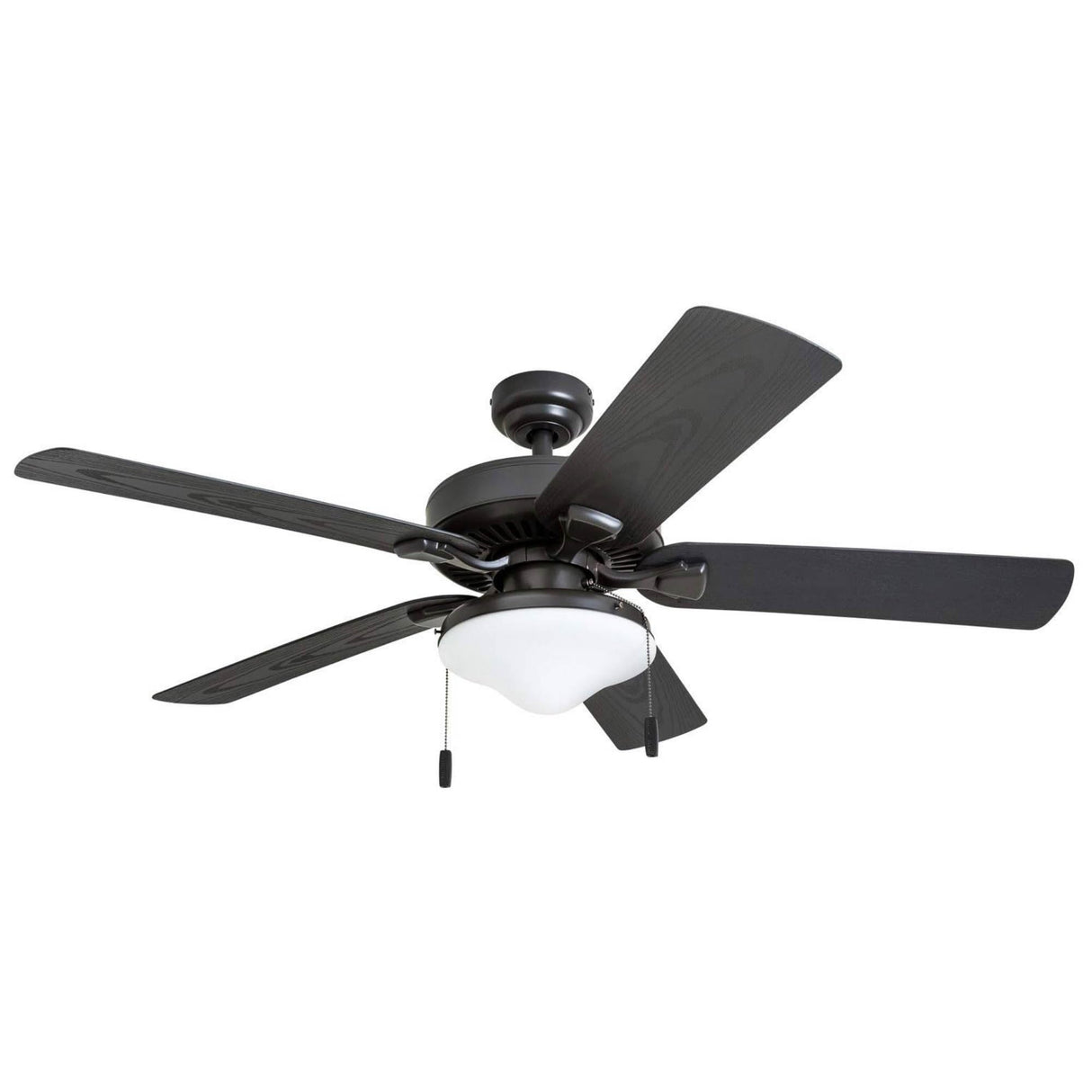 Honeywell Ceiling Fans Belmar 52 Inch Ceiling Fan With Light, Indoor/Outdoor Ceiling Fan with Pull Chain, LED Tri-Mount 5 Blade Design, ETL Damp Rated, Bronze (50512-01) Honeywell Ceiling Fans