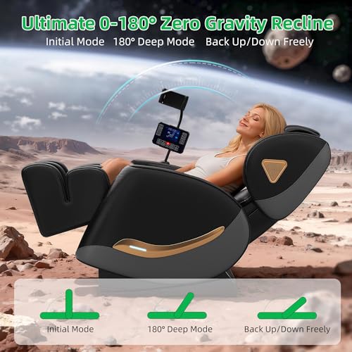 VUYSUYVY Upgraded Massage Chair Full Body, Zero Gravity Massage Chair Recliner- 10 Fix Points, 2026 Shiatsu Massage Chairs with Heat, Airbags, Foot Massage, 6 Auto Modes, Bluetooth Speaker VUYSUYVY