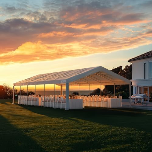 Quictent 16x32 Party Tent Heavy Duty Outdoor Canopy Tent Carport Wedding Event Shelter BBQ Wedding Tents for Parties with Storage Bags(Church) Quictent