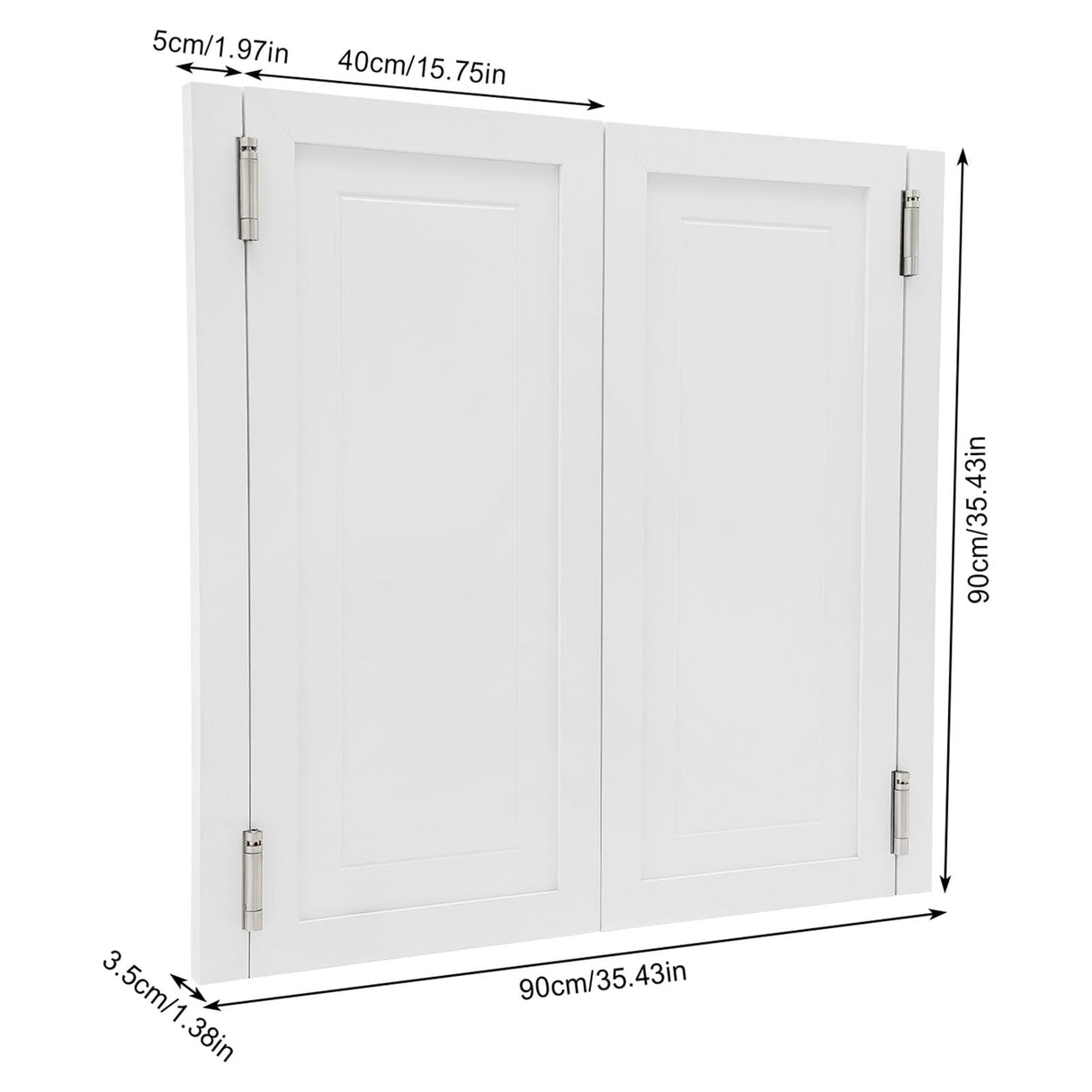 FXEIPOL Swinging Door 35.43 x 15.75 Inch Wood Swing Door Cafe Saloon Doors with Hinges Bar Saloon Swinging Doors for Restaurants, Kitchens FXEIPOL