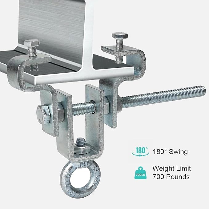 Nextua 2 Sets Punching Bag Hanger Heavy Bag Mount Heavy Bag Hanger I Beam Clamp Swing Hanger Heavy Duty Swing Hangers Punching Bag Mount Punching Bag Hanging Boxing Bag Heavy Bag Ceiling Mount Nextua