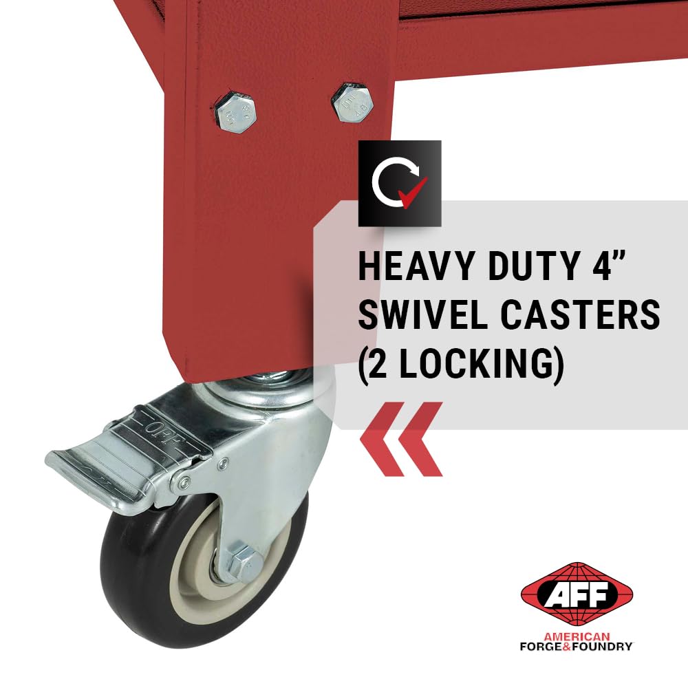 AFF Tear-Down Work Table - Portable Heavy Duty Workbench with Fluid Drainage System - 1,100 lb Capacity - 48" x 31.5" AFF