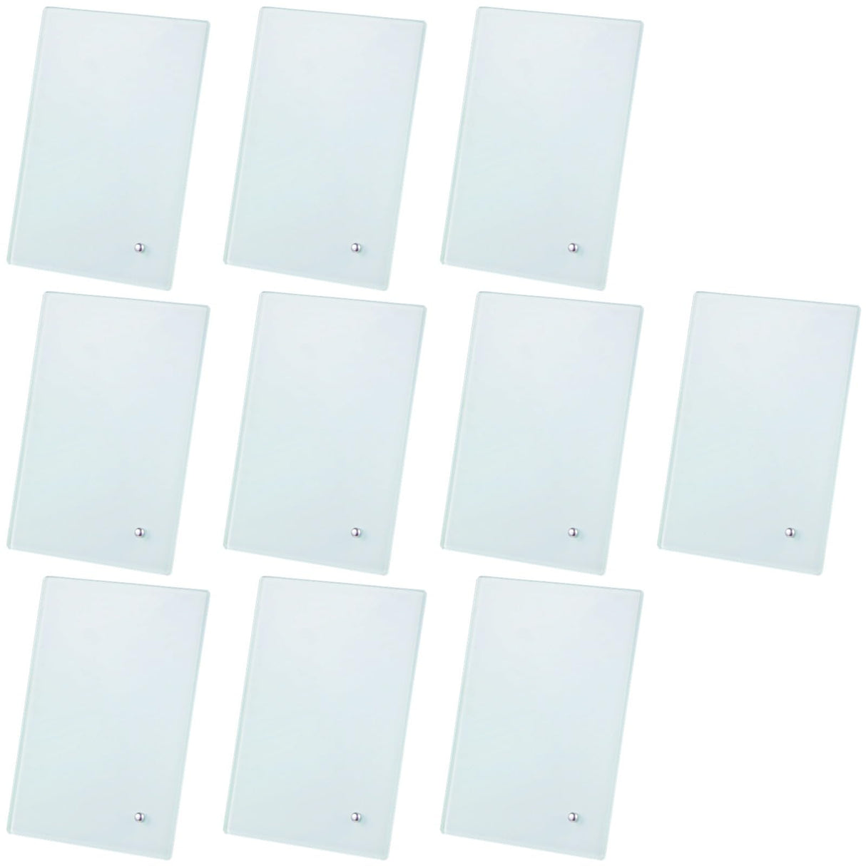 10 PCS Sublimation Glass Photo Frames Bulk, Blank Tempered Glass Frames, Glass Picture Frames 4.3 x 6.3 Inches Heat Transfer Frames with Display Stands for DIY Personalized Gift Tideme