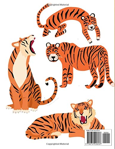 Tiger coloring book: 100 page amazing animal coloring book for your kids Majosta