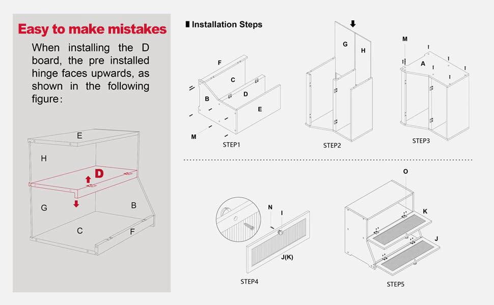LOHASOK Double Layer Bamboo Bread Box for Kitchen Counter-Large Capacity Bread Storage Container Farmhouse Bread Box with Window Bread Holder (Black) LOHASOK