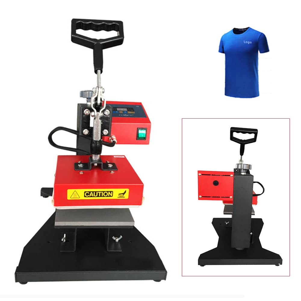 5.9x5.9" Digital Heat Press Machine, 15x15cm Clothe Logo Brand Printer Heat Pressing Machine Small Size Transfer DIY Press Single Heater T-Shirt Sublimation Heat Press Transfer Machine YIYIBYUS