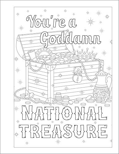 You Are a F*cking Rock Star: A Motivational Swear Word Coloring Book for Adults WoodArtSupply