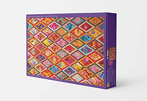 Kaffe Fassett's Diamond Quilt Jigsaw Puzzle for Adults: 1000 Pieces, Dimensions 29.5" x 19.7" C&T Publishing