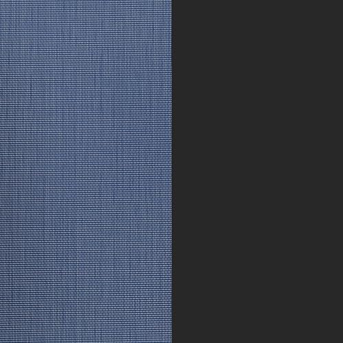 Flash Furniture Brazos 7 Piece Outdoor Patio Dining Set - 6 Navy Flex Comfort Stack Chairs - 55" Tempered Glass Patio Table with Umbrella Hole Flash Furniture