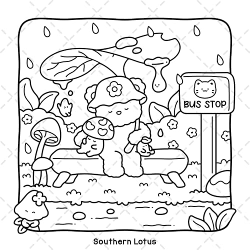 Dreamy Friends: Coloring Book for Adults and Teens Featuring Little Animal Friends and Fantasy Characters in Funny and Cozy Adventures for Relaxation (Cute & Easy Coloring) WoodArtSupply