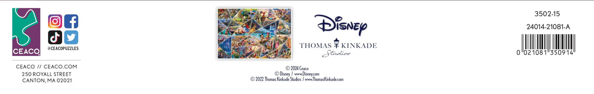 Ceaco - Thomas Kinkade - Disney Collage - 2000 Piece Jigsaw Puzzle Ceaco