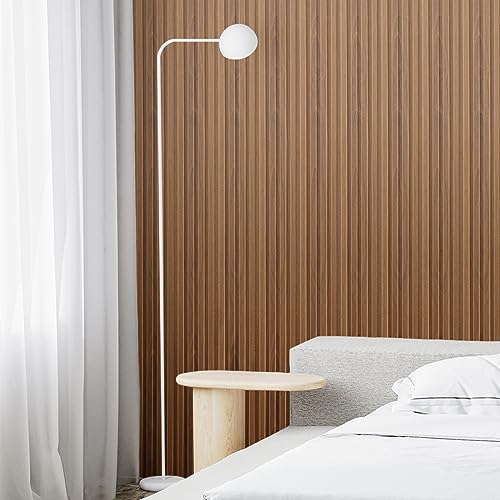 Art3d Slat Wall Panels, WPC Soundproof 3D Wall Paneling for Interior Wall Decor, TV Background, 8-Pack 96 x 6 in. Teak Art3d