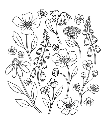 On the Bright Side Coloring Book: Floral Patterns to Help You Relax, Unwind, and Focus on the Good WoodArtSupply