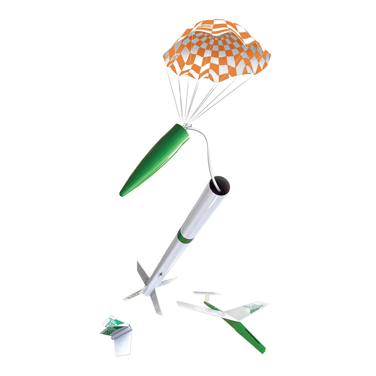 Estes 1329 Multi-ROC Rocket-Building Kit, Expert Flying-Rocket-Model Kit with Glider for Ages 10+ Estes