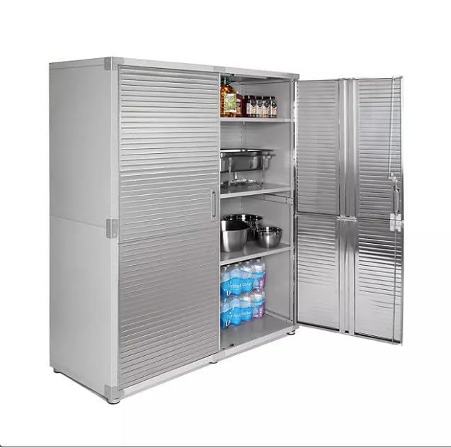 Heavy-Duty Commercial UltraHD Storage Cabinet (Granite Gray, 60" W x 24" D x 72" H) Generic