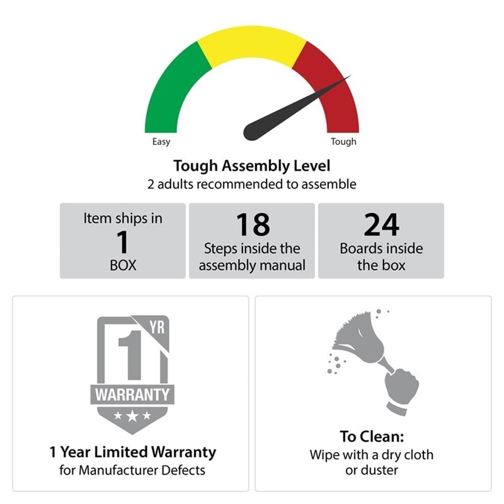 Pemberly Row Electric Fireplace Mantel & Bookcase - Plaster & Walnut Pemberly Row
