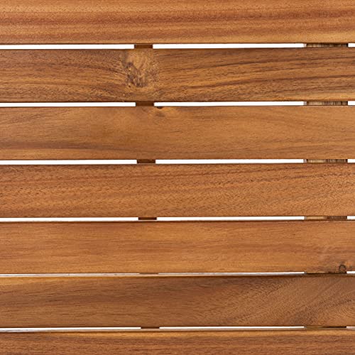 SAFAVIEH Outdoor Collection Casella Acacia Wood/Light Brown 5-Piece Patio Set PAT7077A, Natural/Natural Safavieh