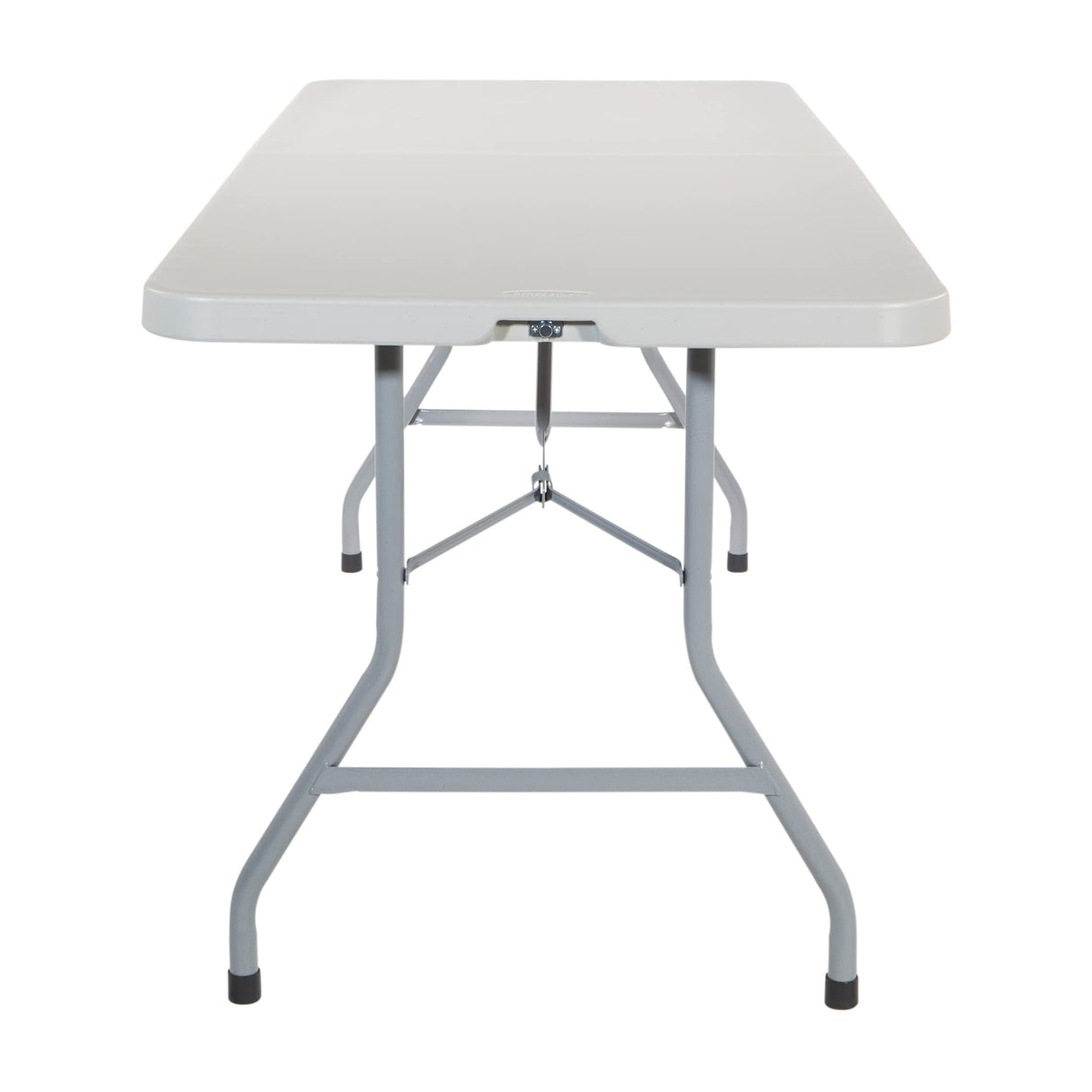 Office Star Resin Rectangle Center-Folding Portable Table for Picnics, Camping, and Tailgating, 6 Feet Office Star Products