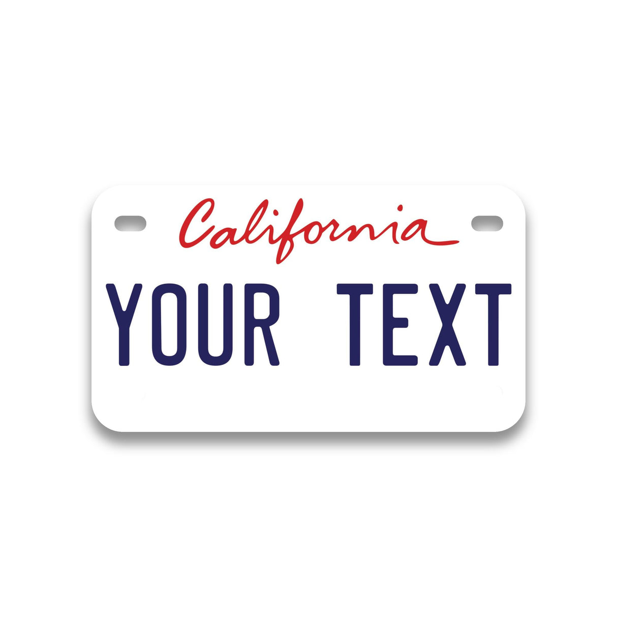 Personalized California Mini License Plate | Choose from All 50 States | Bike License Plate | 7 x 4 inch | Custom License Plate for Kids Toy Car and Wagons | Golf Cart Accessories | Motorcycle Printlabz
