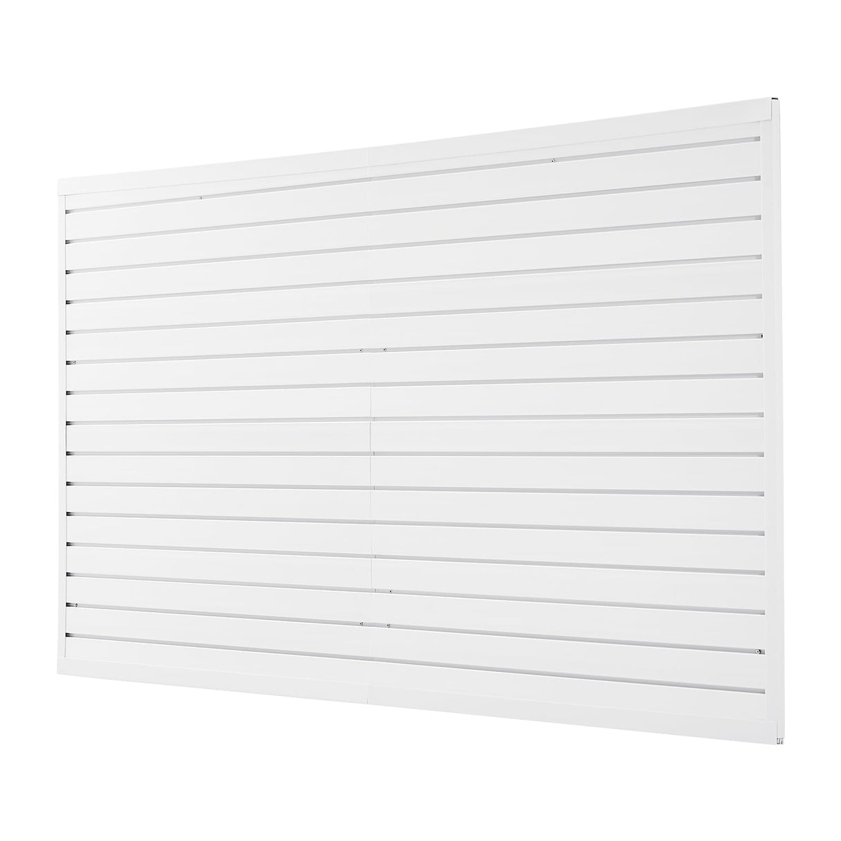 VEVOR Slat Wall Paneling, 8 x 4 ft, PVC Garage Slatwall with Accessories, White Slat Wall Easy-to-Install Adjustable Slatwall Panel with Coupling Structure & DIY Cutting, Fits for Storage & Display VEVOR
