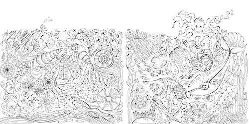 Hidden Oceans Coloring Book: Color and Breathe (A Rita Berman Hidden Wonders Book) WoodArtSupply