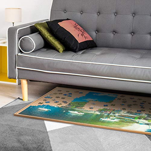 LAVIEVERT Wooden Jigsaw Puzzle Board Portable Puzzle Plateau Puzzle Storage Puzzle Saver with Non-Slip Surface for Up to 1000 Pieces LAVIEVERT