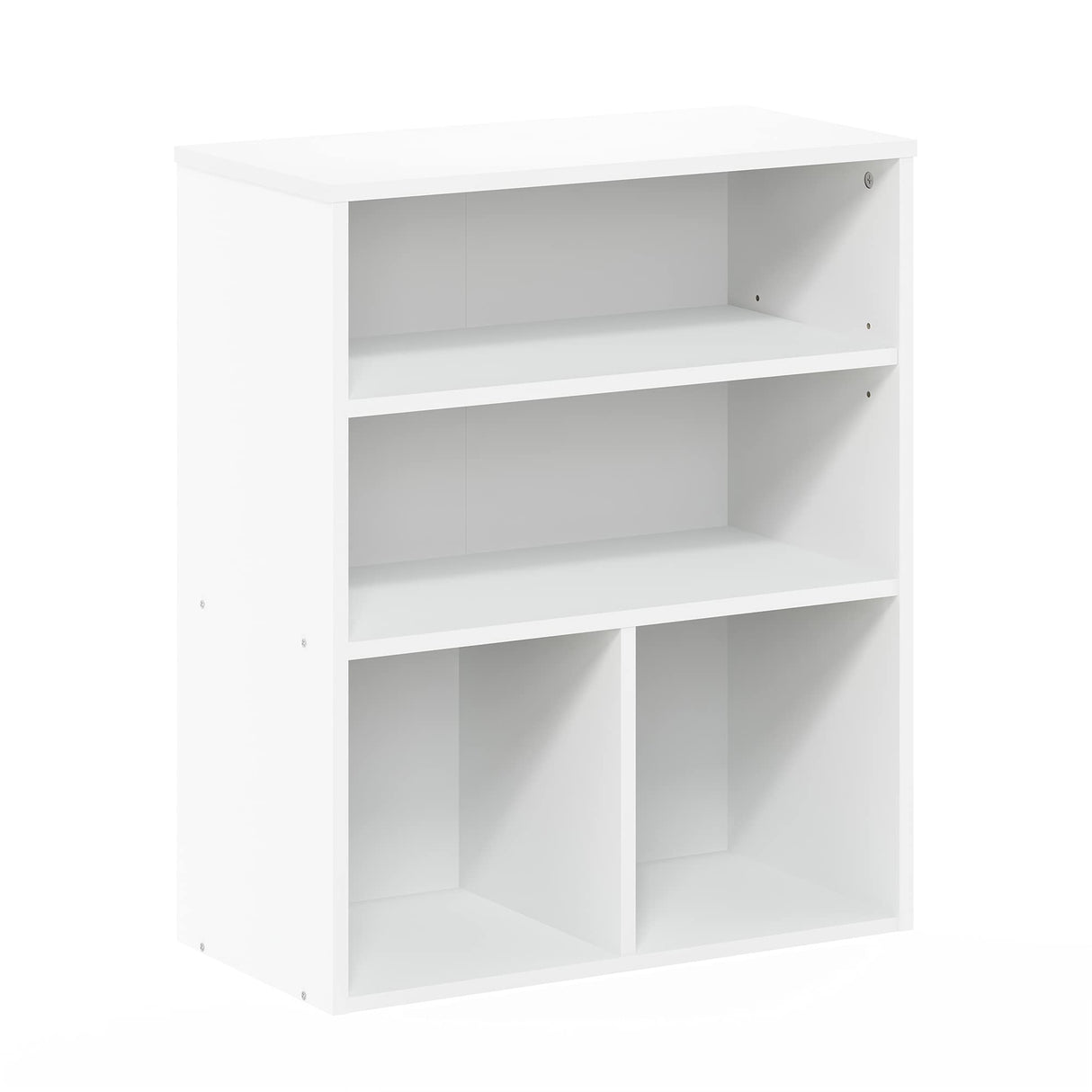 Furinno Pasir 3 Tier Display Bookcase, White Furinno