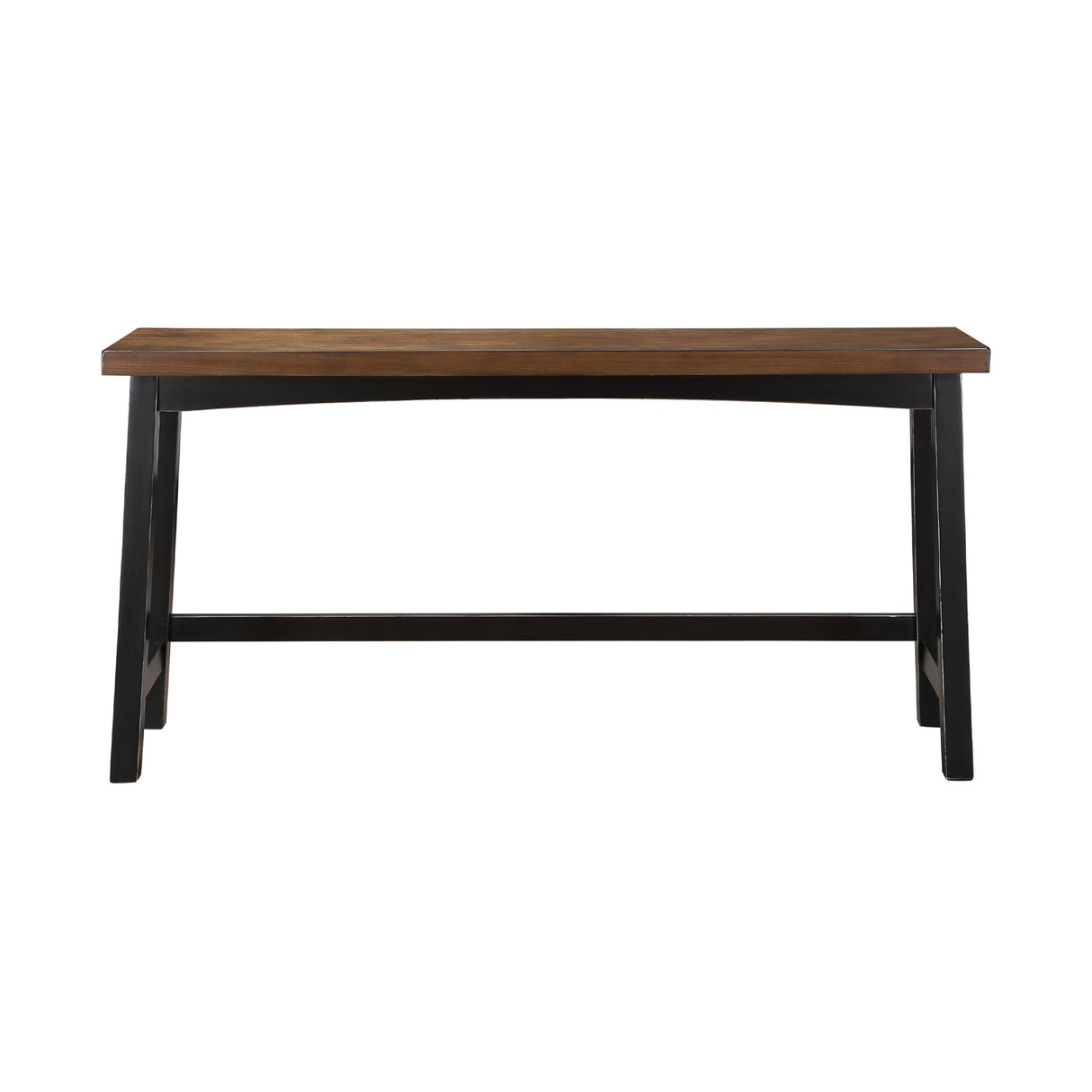 Lexicon 4-Piece Bar Table Set with 3 Saddle Stools for Small Kitchens and Living Spaces, Black/Brown Lexicon