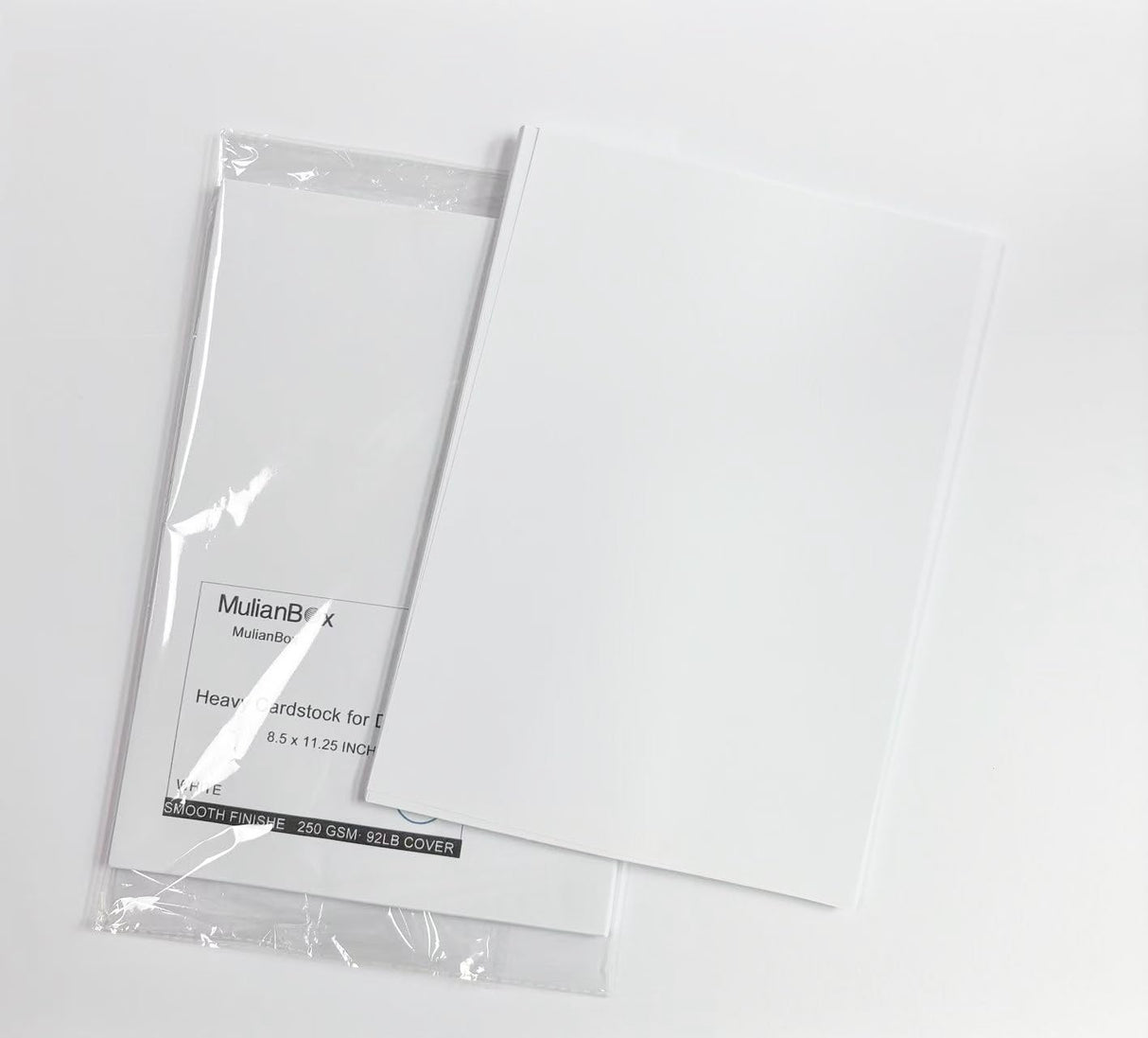 MulianBox White Cardstock 8.25x11.5 Inch, Smooth Card Stock Paper 92lb/250GMS 30pack Heavy Weight Cover Cardstock Thick Paper for Craft, Painting, Card Making MULIANBOX