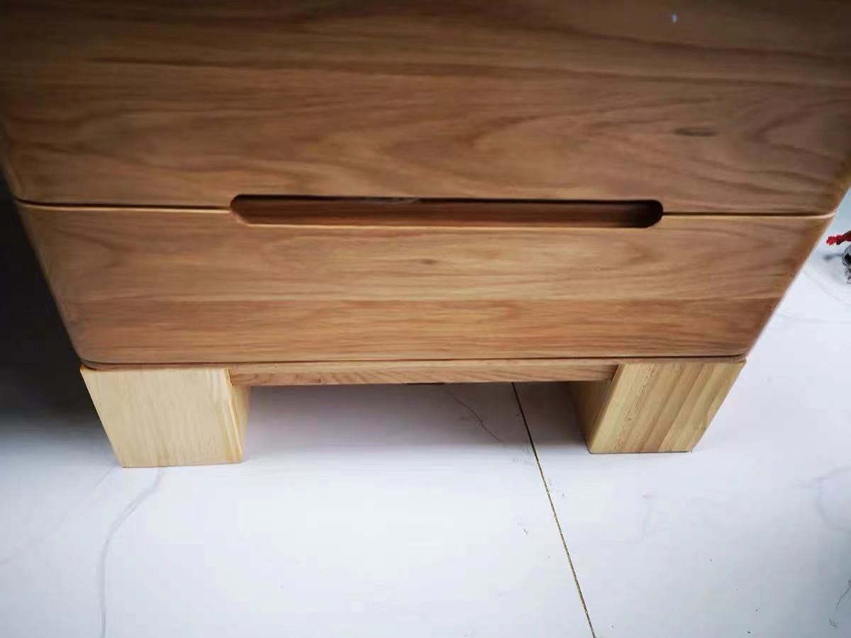 Set of 4 Bed Risers Furniture Square Risers 2 Inches Height Heavy Duty Unfinished Solid Wood Furniture Legs Bed Lifts Furniture Legs for Sofa Couch Metany