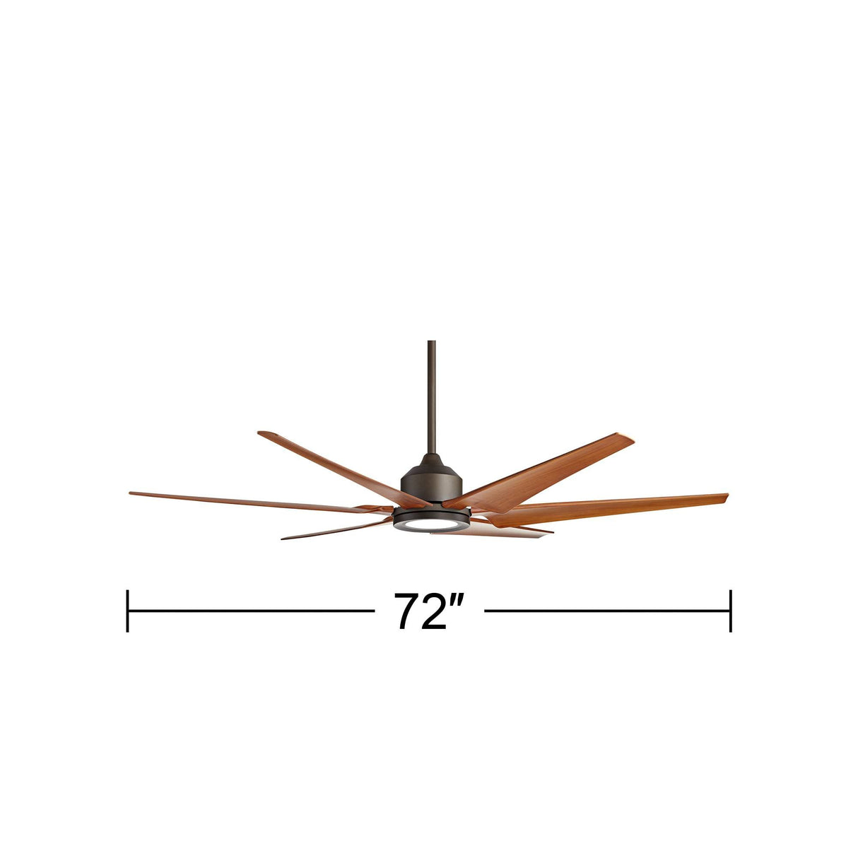Casa Vieja 72" Power Hawk Modern Large Indoor Outdoor Ceiling Fan with Light LED Remote Control Oil Rubbed Bronze Painted Wood Damp Rated for Patio Exterior Roof House Porch Gazebo Garage Barn Casa Vieja
