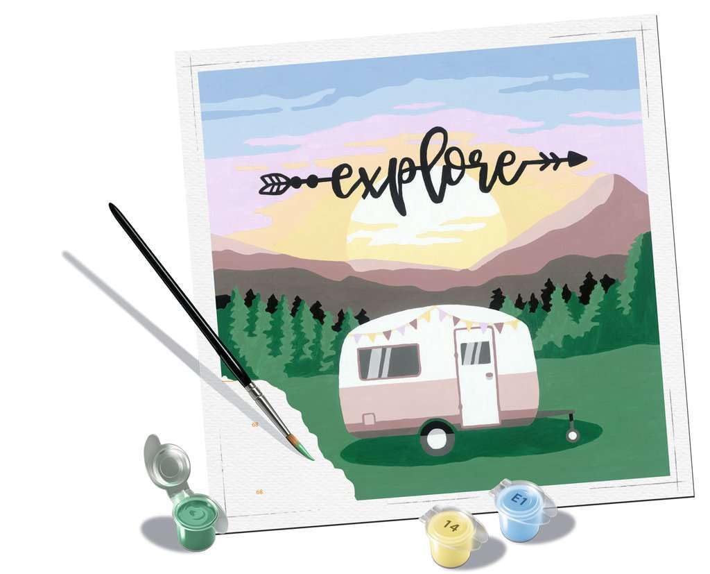 Ravensburger Explore Paint by Numbers Kit for Adults - 20271 - Painting Arts and Crafts for Ages 12 and Up Ravensburger