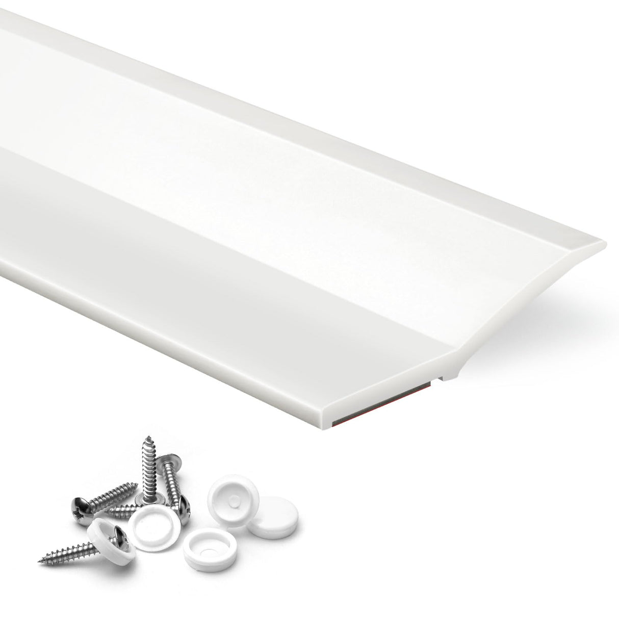 FOSLUOC Garage Door Seal Top and Side Seal Strip 34FT White Adhesive Backed Rubber Weather Stripping Replacement Weatherproofing Universal Sealing FOSLUOC