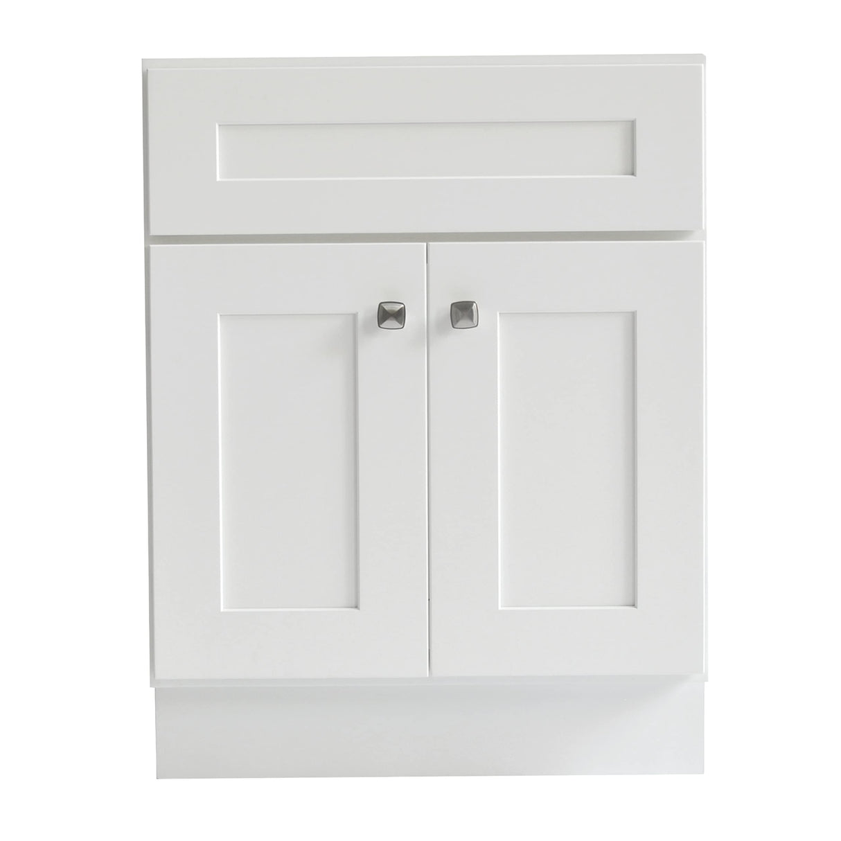 Design House Brookings 24 Inch Bathroom Vanity, Ready to Assemble, Solid Wood, Sherwin Williams® White, 586925 Design House