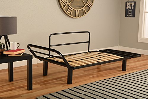 Best Futon Lounger - Frame ONLY - Sit Lounge Sleep - Small Furniture for College Dorm, Bedroom Studio Apartment Guest Room Covered Patio Porch SPACELY FRAME