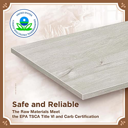 Seventable Coffee Table, 47.2" Lift Top Coffee Table with 2 Storage Drawers and Hidden Compartment, Retro Center Table with Wooden Lift Tabletop for Living Room, Gray Seventable