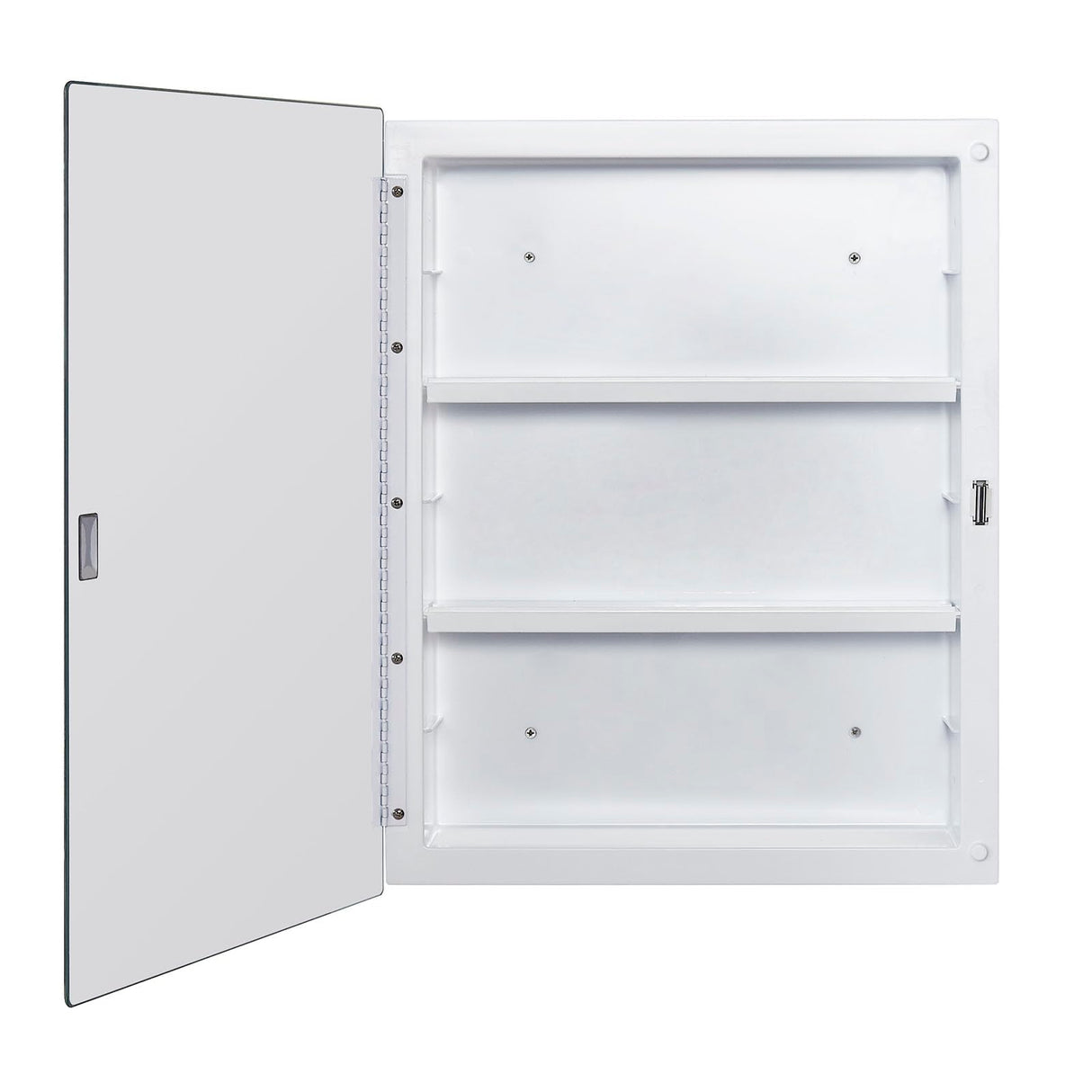 IDYLLOR Plastic Medicine Mirror Cabinet for Bathroom 16 x 20 inch, Surface and Recessed Mount IDYLLOR