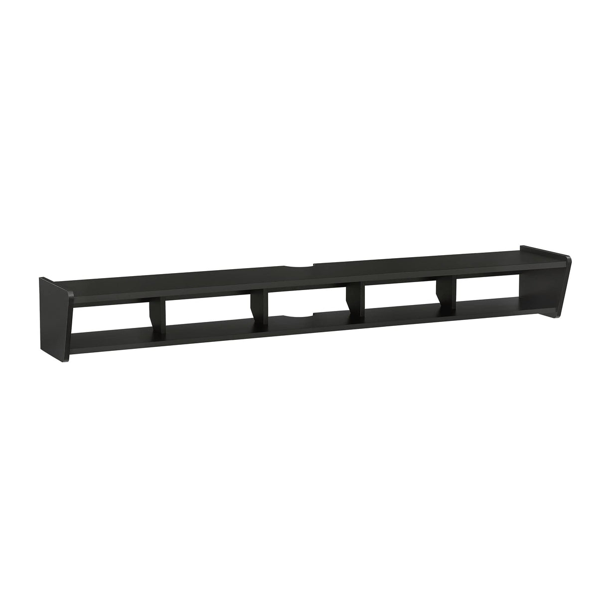 Walker Edison Zee Modern Floating Mounted Minimalist Stand for TVs up to 70 Inches, 65 Inch, Solid Black Walker Edison