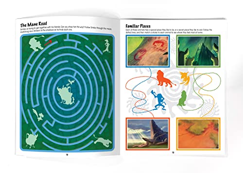 Disney Lion King Sticker Book Treasury - Activity Books for kids, 350 reusable stickers, 96 pages of fun Phidal