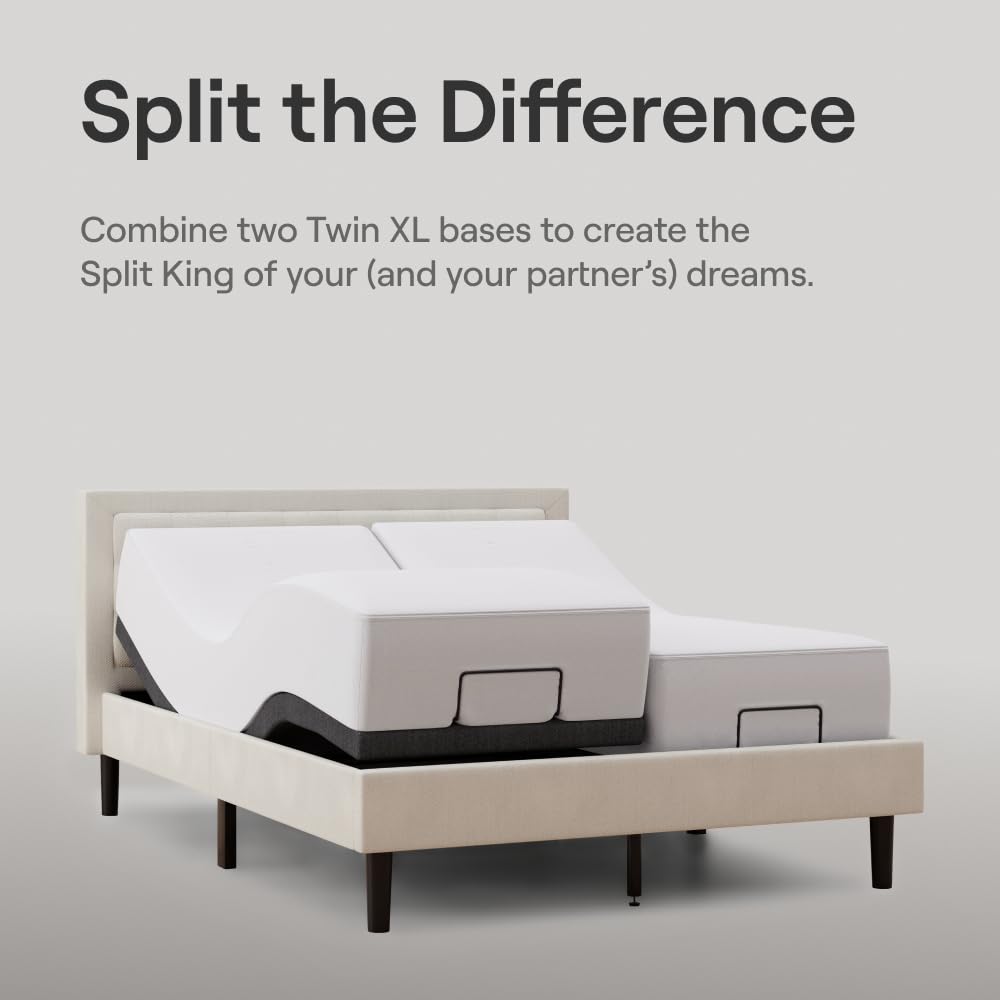 Nectar Premier Adjustable Base - Twin XL - Head & Foot Incline - Wireless Remote with Memory- 3 Massage Settings - 4 USB Ports - Anti-Snore & Zero Gravity - 1 Adjustable Base Nectar