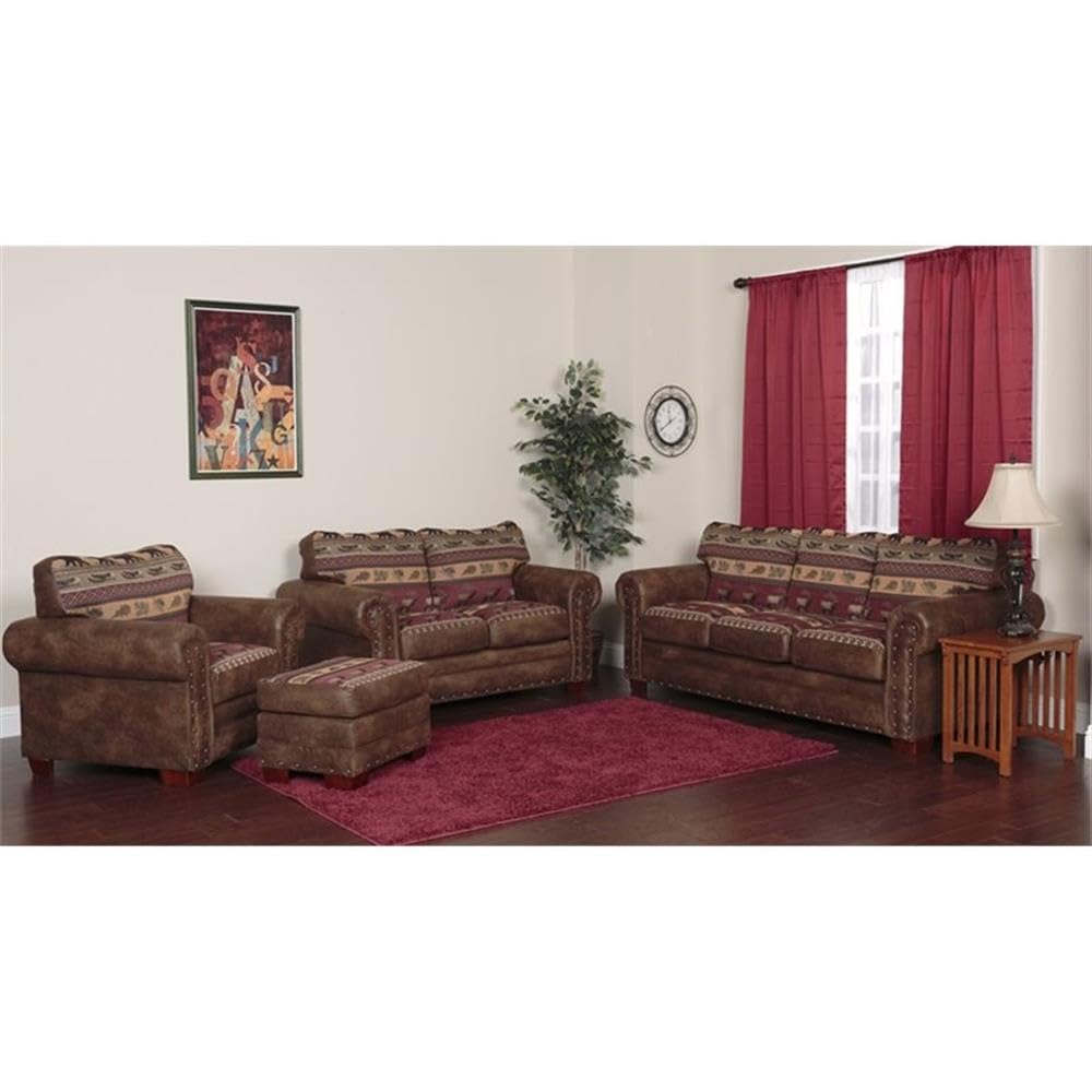 American Furniture Classics 4-Piece Sierra Lodge Sleeper Sofa American Furniture Classics