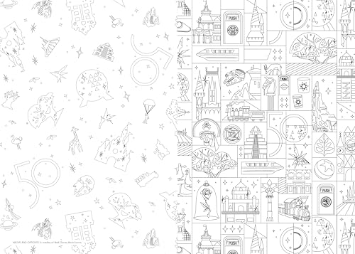 Art of Coloring: Walt Disney World: 100 Images to Inspire Creativity from The Most Magical Place on Earth WoodArtSupply