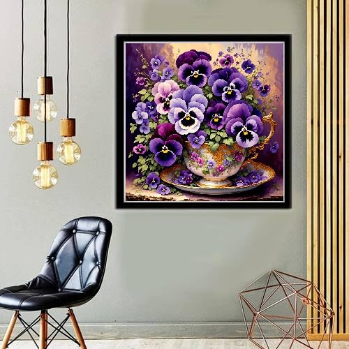 MOMDEDP Flowers Diamond Painting Kits for Adult-Moth Orchid Diamond Art Kits for Adults,5D Diamond Painting Flower,DIY Full Drill Diamond Painting Flower Gem Art and Crafts 12x12inch MOMDEDP