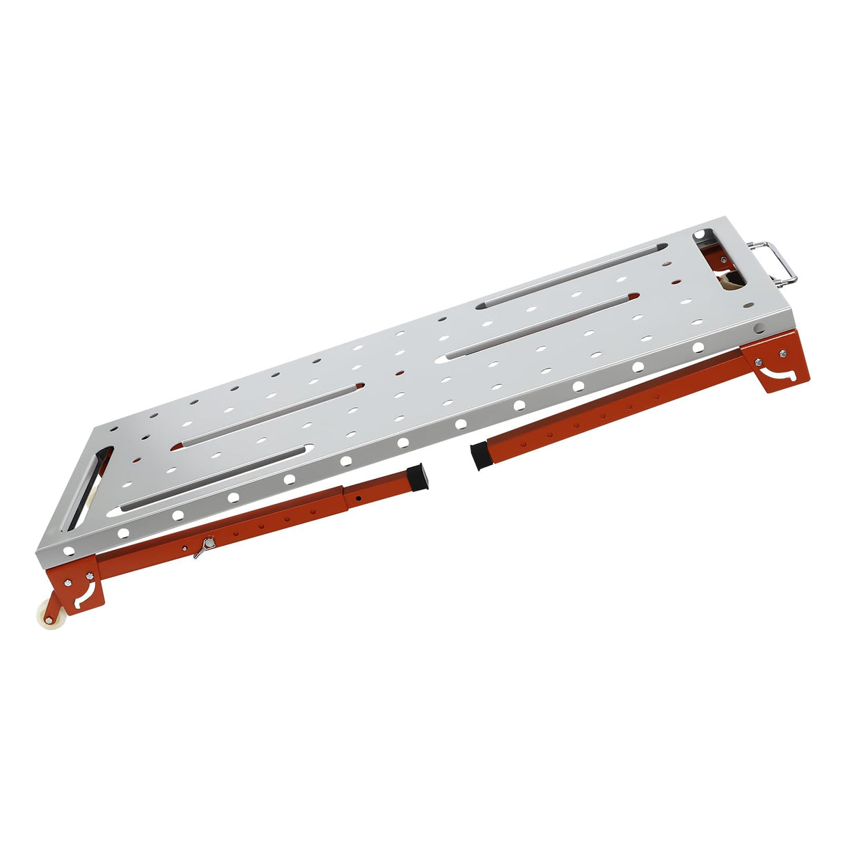 Welding Table, 46 x 18 Inch Adjustable Height Steel Welding Table and Work Bench 1000Lbs Load Capacity Folding Portable Work Bench Folding Legs with 2 Wheels Ghankopd