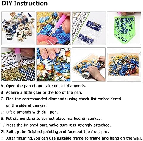 5D Diamond Painting Art Heart Shape Love New Born Baby Mom Dad Hand Full Drills Square Beads Diamond Painting by Number Kits Wall Decoration for Wedding Gift 12x16inch/30x40cm WoodArtSupply