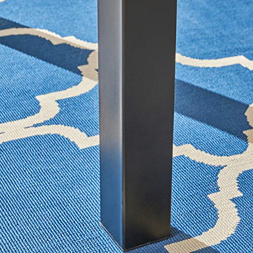 Christopher Knight Home Zak Outdoor 71" Acacia Wood Dining Table, Teak Finish, Black Christopher Knight Home