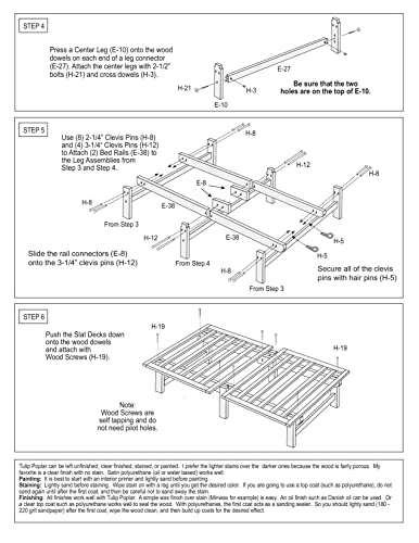 KD Frames Ekko Platform Bed - Twin Bed Frame - Unfinished Wood Bed Frame - Natural, Minimalist Bed - Floating Bed Design - Easy Assembly, No Box Spring Needed - Solid Wood Twin Platform Bed KD Frames