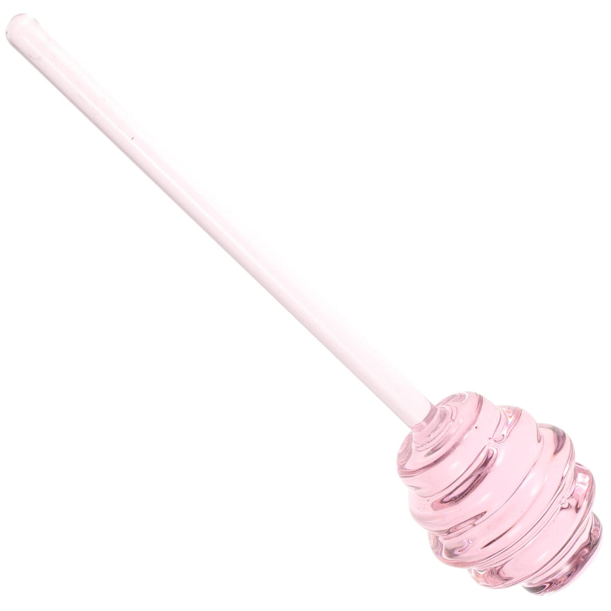 VINTORKY 2pcs Honey Stirrer Syrup Dispenser Honey Spoons for Beverage Stirrer Honey Stirring Spoon Sauce Grill Basting Mop Grilling Honey Dispenser Stick Mini Honey Pot Pink Glass re-usable VINTORKY