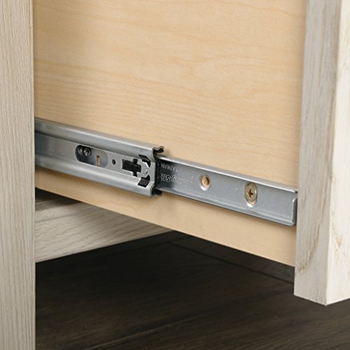 Sauder Costa 2 Drawer Lateral File Cabinet with Lock for Home Office, in Chalked Chestnut Sauder